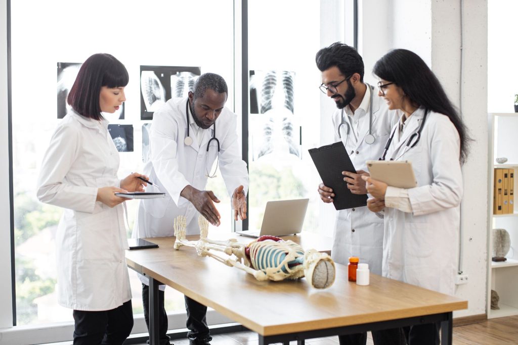Anatomy lecture preparing pharmaceutical teams through medical education before a product launch